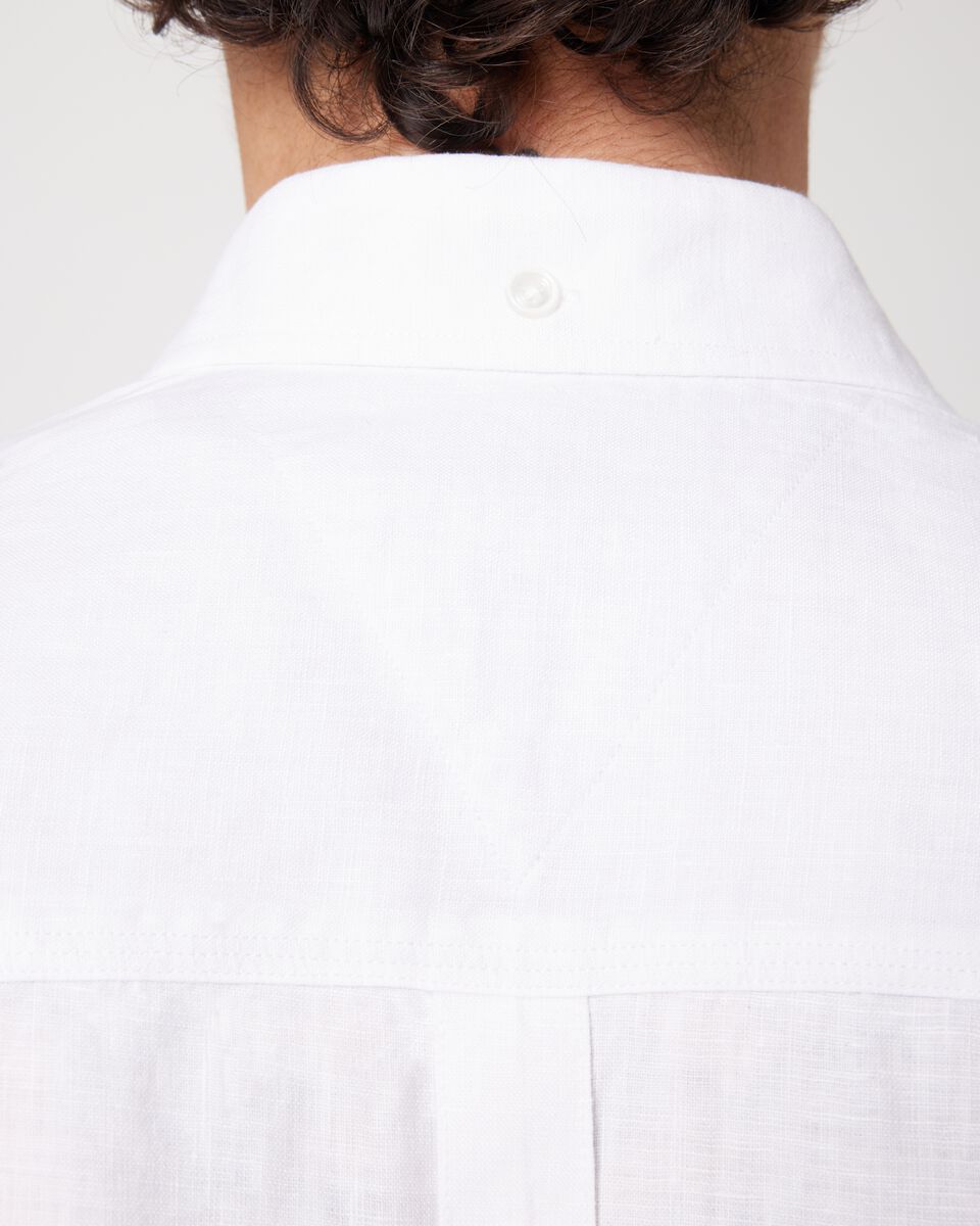 Slim Fit Short Sleeve French Linen Shirt 